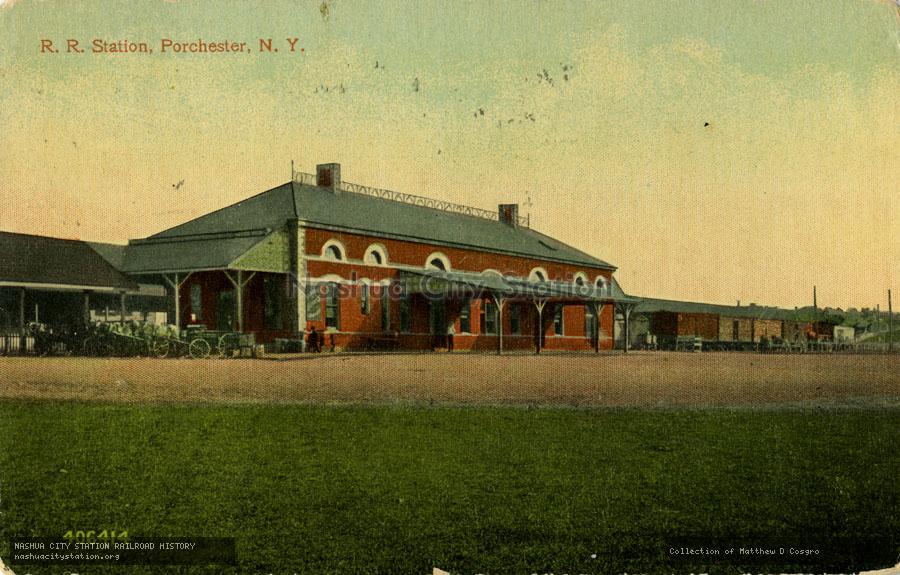 Postcard: Railroad Station, Port Chester, New York